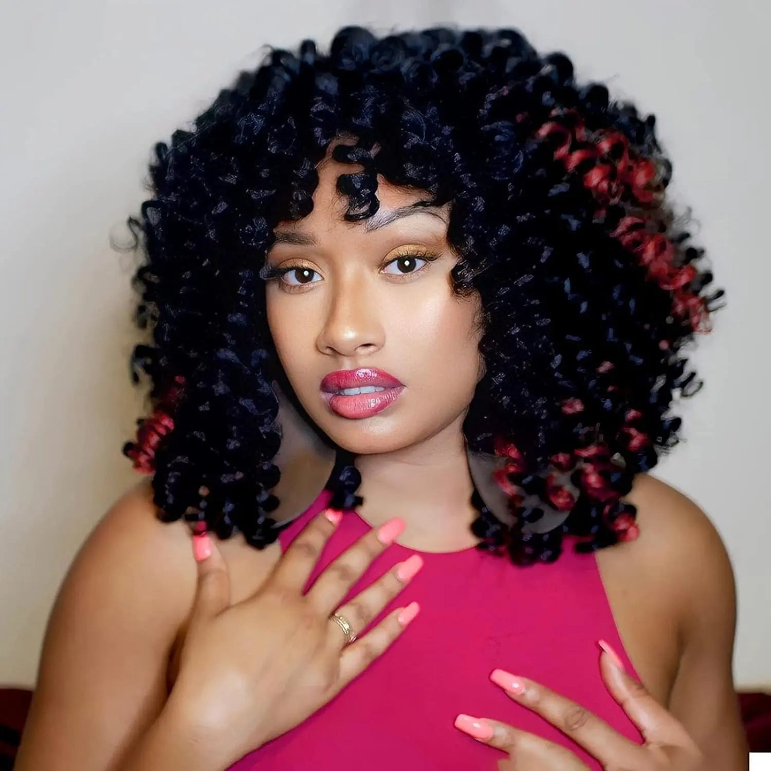 ( US ONLY) FAST SHIPPING WC | Toyotress® Wand Curl Crochet Hair - 6 Packs Jet Black Jamaican Bounce Crochet Hair, Short Bob Curly Crochet Braids Bouncy Curls Synthetic Braiding Hair Extensions Toyotress